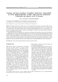 Ordovician) ‘Baksteenkalk’: an Erratic Silicified Limestone of Baltic Origin from the Northeastern Netherlands and Adjacent Areas of Germany