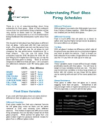 Understanding Float Glass Firing Schedules