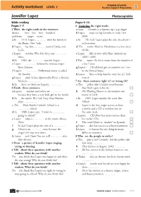 Activity Worksheet LEVEL 1 Teacher Support Programme