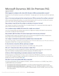 Microsoft Dynamics 365 Pricing and Licensing