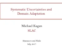 Systematic Uncertainties and Domain Adaptation