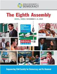 The Eighth Assembly Seo Ul, Ko R E a N Ov E M B E R 1–4, 2015