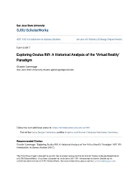 Virtual Reality’ Paradigm