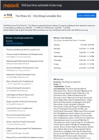 908 Bus Time Schedule & Line Route