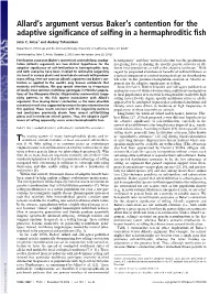 Allardts Argument Versus Bakerts Contention for the Adaptive