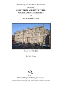 Archaeological Desk-Based Assessment of Land at QUEEN's