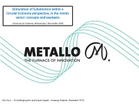 Metallo Drain Processing by External Partners