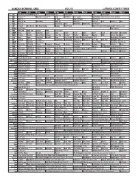 Sunday Morning Grid 6/21/15 Latimes.Com/Tv Times