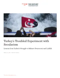 Turkey's Troubled Experiment with Secularism