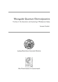 Waveguide Quantum Electrodynamics Frontiers in the Generation and Scattering of Multiphoton States