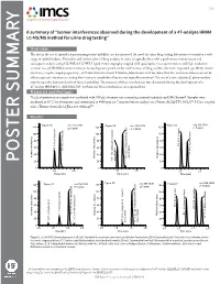 A Summary of “Isomer Interferences Observed During the Development of a 47-Analyte HRAM LC-MS/MS Method for Urine Drug Testing”