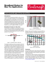 Broadband Chokes for Bias Tee Applicationsdoc 1193