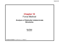 Chapter 10 Force Method