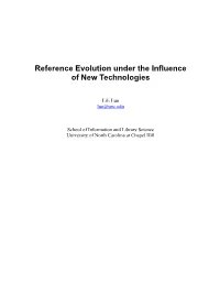 Reference Evolution Under the Influence of New Technologies