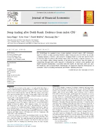 Swap Trading After Dodd-Frank: Evidence from Index CDS