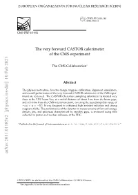 The Very Forward CASTOR Calorimeter of the CMS Experiment