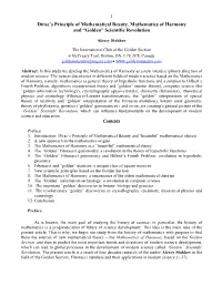 Dirac's Principle of Mathematical Beauty, Mathematics of Harmony