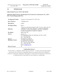 Study Protocol: LPCN 1021-18-001