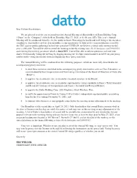 2021 Final Notice and Proxy Statement
