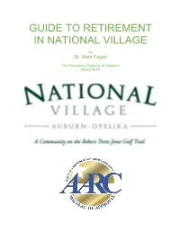 Guide to Retirement in National Village