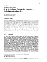 J. G. Ballard and Making: an Experiment in Collaborative Practice
