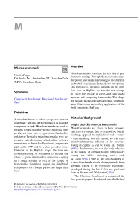 Microbenchmarks in Big Data