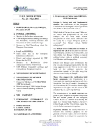 U.E.F. NEWSLETTER No. 23