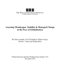 Assessing Mondragon: Stability & Managed Change in the Face Of