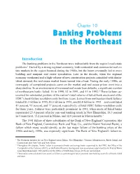 Banking Problems in the Northeast
