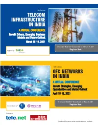 Conference Ofc & Telecom Infrastructure.Qxp