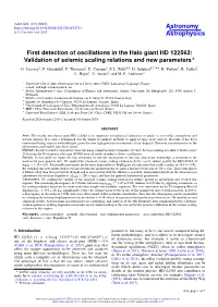 First Detection of Oscillations in the Halo Giant HD 122563: Validation of Seismic Scaling Relations and New Parameters? O
