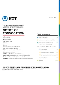 Notice of Convocation 2
