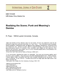 Scenes and Subcultures