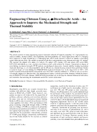 Engineering Chitosan Using Α, Ω-Dicarboxylic Acids—An