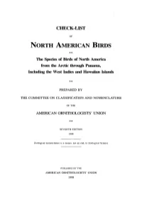 Nogth AMERICAN BIRDS