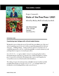 State of the Free Press | 2021 • Teaching Guide
