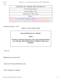 Framan Mech., Inc. V. Dormitory Auth. of The