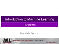 Introduction to Machine Learning