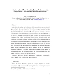 Molecular Dynamics Study on the Melting and Coalescence of Au Nanoparticles