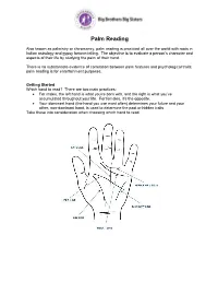 Palm Reading