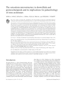 The Osteoderm Microstructure in Doswelliids and Proterochampsids and Its Implications for Palaeobiology of Stem Archosaurs