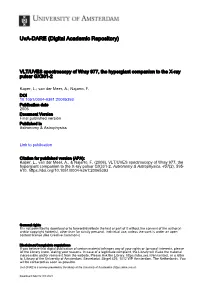 Astrophysics VLT/UVES Spectroscopy of Wray 977, the Hypergiant