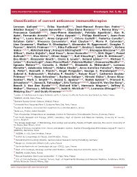 Classification of Current Anticancer Immunotherapies