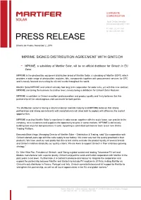 Mprime Signed Distribution Agreement with Gintech
