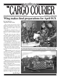 Wing Makes Final Preparations for April IGX but Additional Stand-Off Range Isn’T to Enhance Its Maritime Engage- Interjecting Any Last-Minute Tricks to by Capt