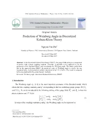 Prediction of Weinberg Angle in Discretized Kaluza-Klein Theory