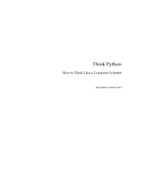 Think Python