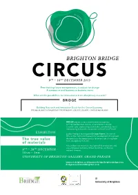 Brighton Bridge Circus 9Th ! 10Th December 2013