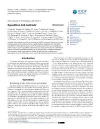 Expedition 364 Methods1 1 Operations 7 Computed Tomography 10 Core Description S
