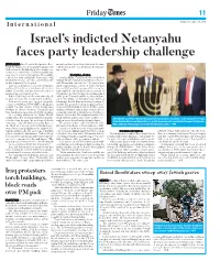 Israel's Indicted Netanyahu Faces Party Leadership Challenge